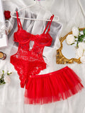 Sexy Lingerie Lace Transparent Underwear Brief Sets 