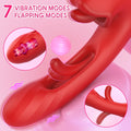 2 in 1 Tongue Thrusting Dildo Vibrator Masturbator