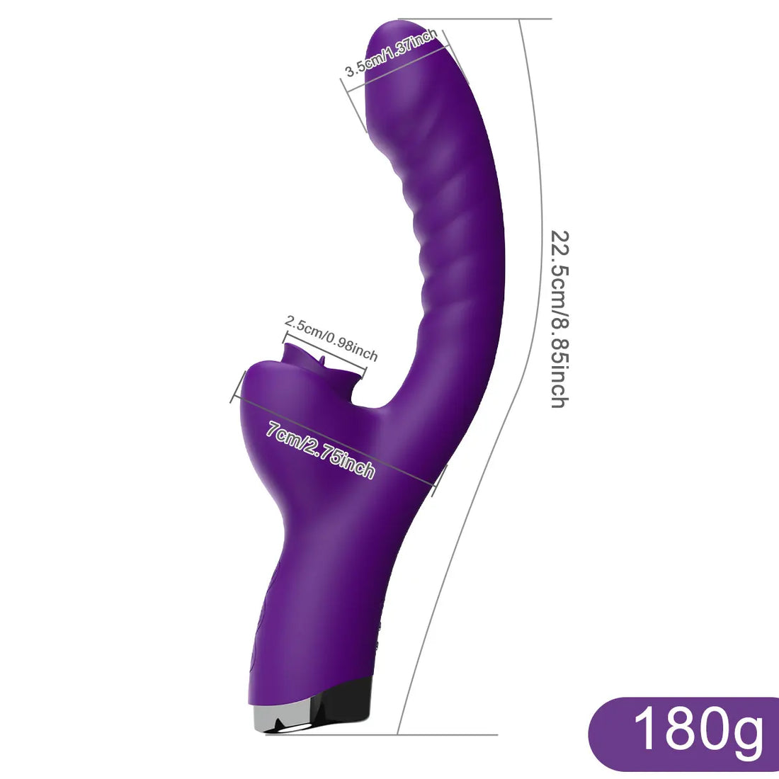 2 In 1 20 Speeds Tongue Licking Vibrator