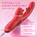 2 in 1 Tongue Thrusting Dildo Vibrator Masturbator