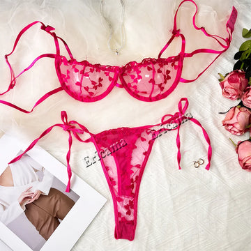 Heart-Shape Sexy Bra Sets for Women