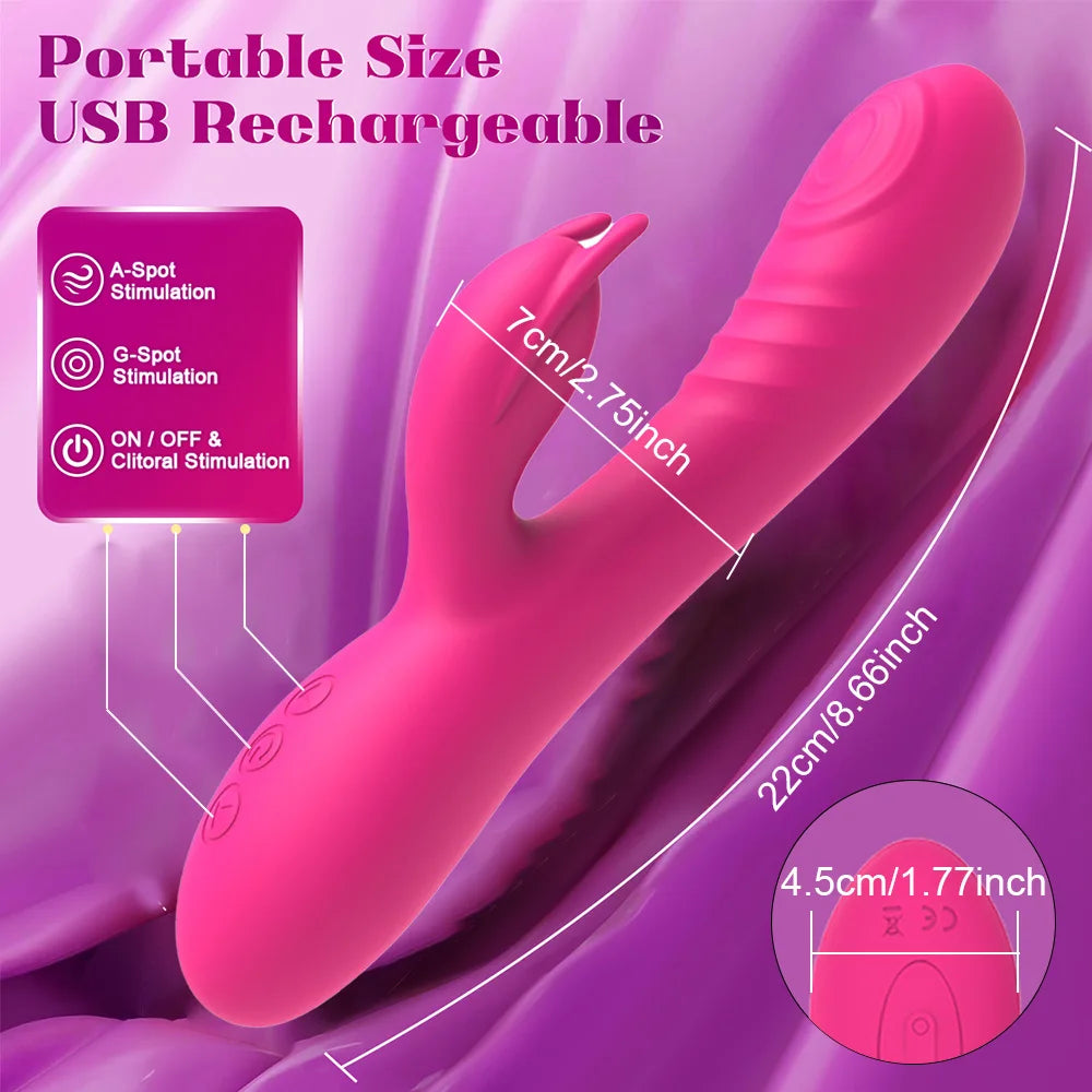 10 Modes Rabbit Vagina G-Spot Vibrator